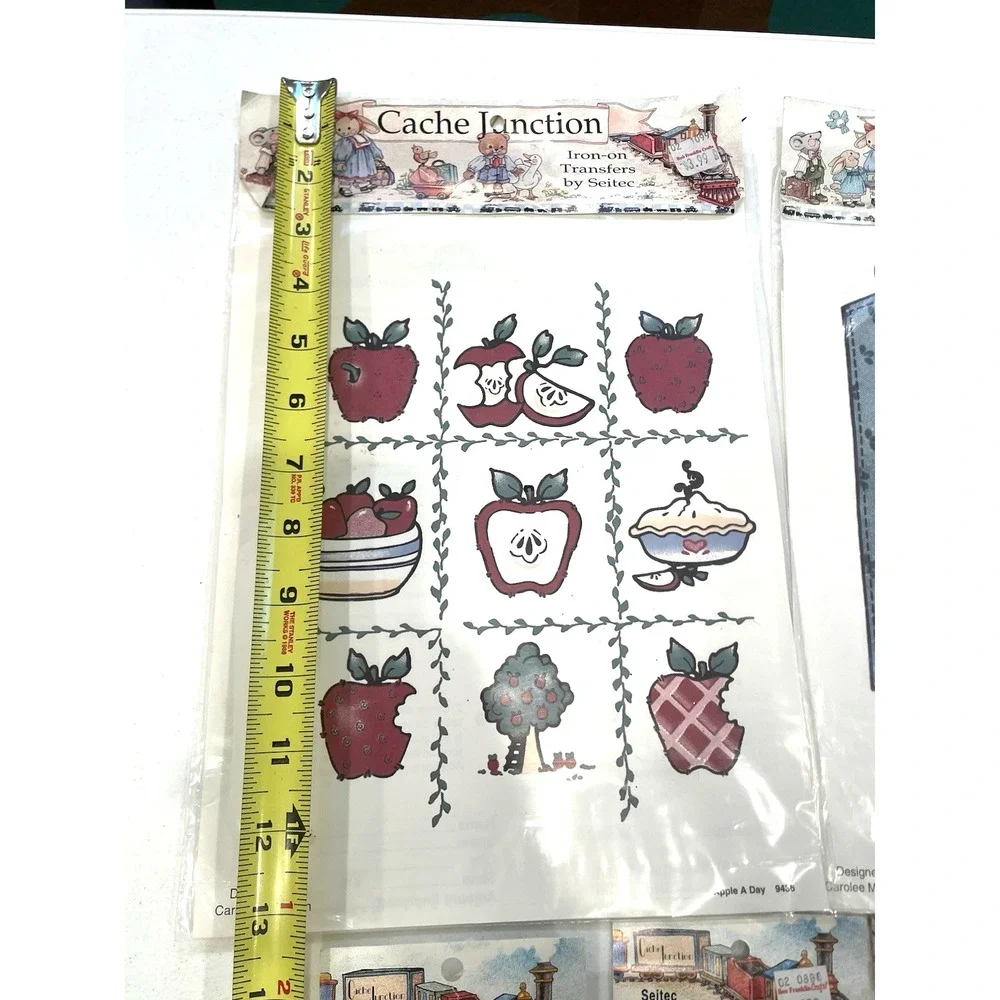Vintage Cache‎ Junction Seitec Velour Iron-on Transfers Lot Crows Angels Teacher